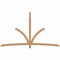 Ekena Millwork Davenport Timber Gable Bracket, Western Red Cedar, 108"W x 63"H x 1 1/2"D x 3 1/2"F, 14/12 Pitch GBW108X63X0204DAV00SWR - alternate 1